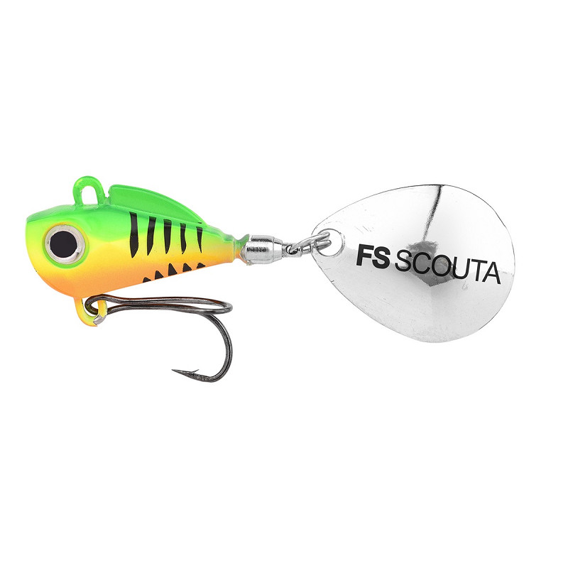 SPRO Freestyle Scouta Jig Spinner 10 g – UV Fire Tiger